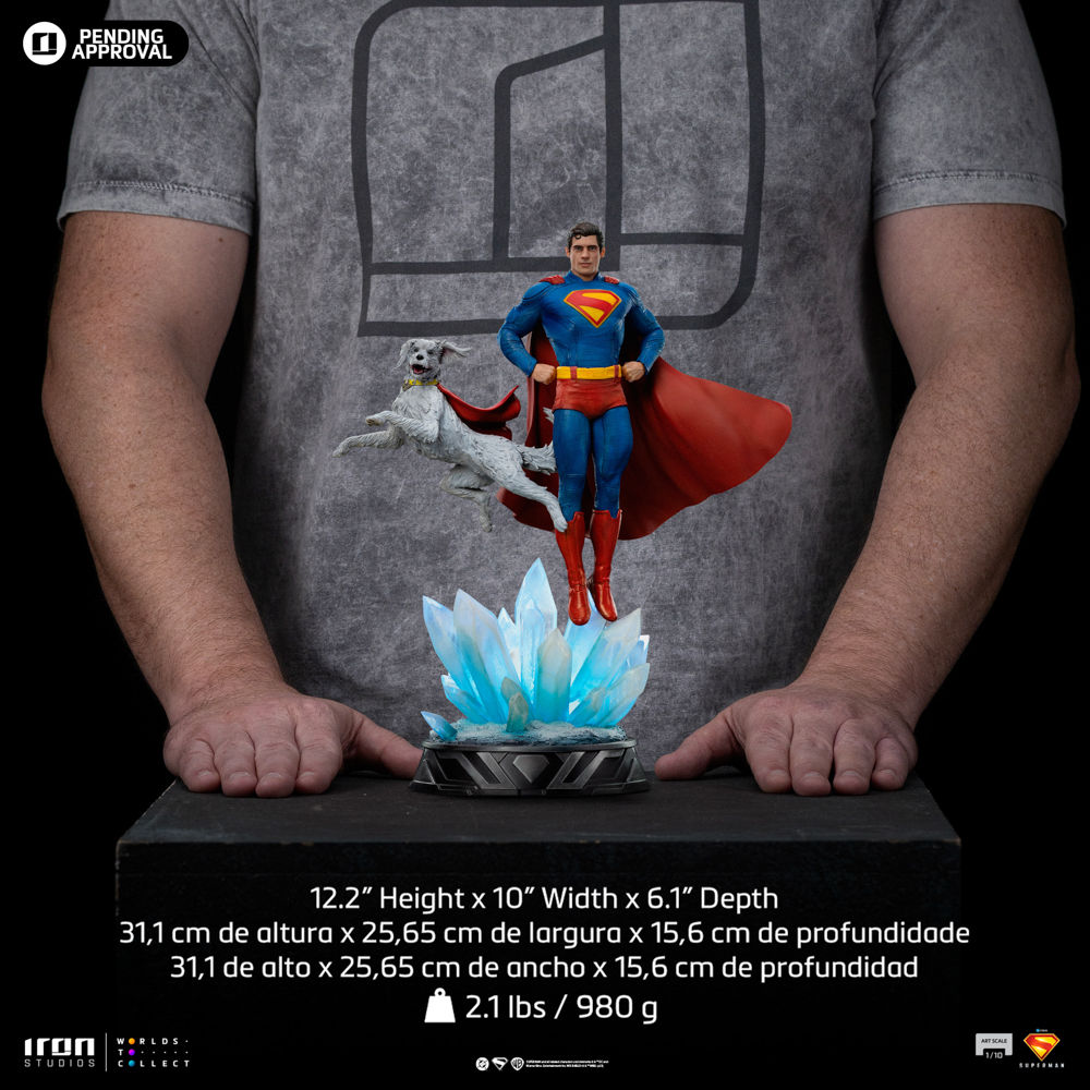 Digital Pre-Order - Statue Superman and Krypto - Superman: Legacy - Art Scale 1/10 - Iron Studios