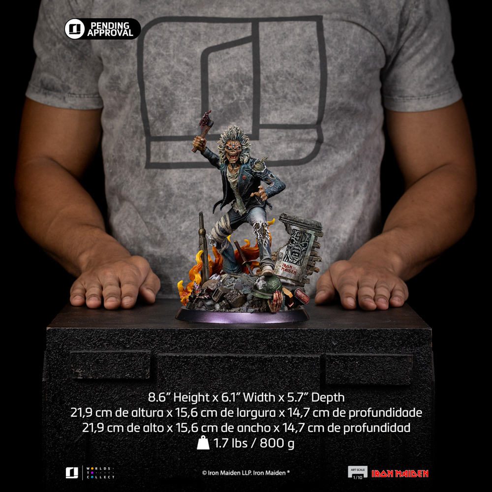 Digital Pre-Order - Statue Eddie (50th Year Anniversary) - Iron Maiden - Art Scale 1/10 - Iron Studios