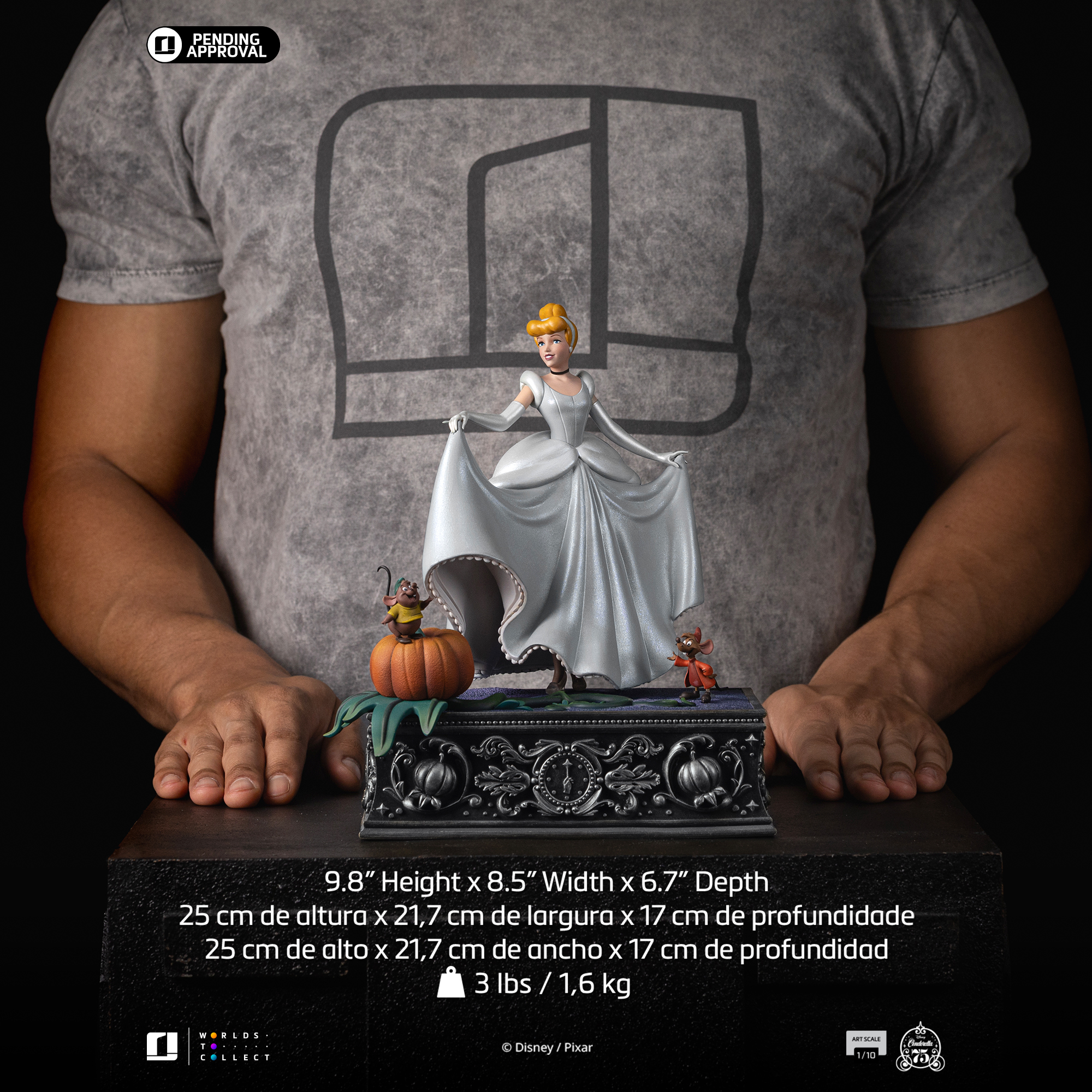 Digital Pre-Order - Statue Cinderella (75th Year Anniversary Version) - Disney Classics - Art Scale 1/10 - Iron Studios