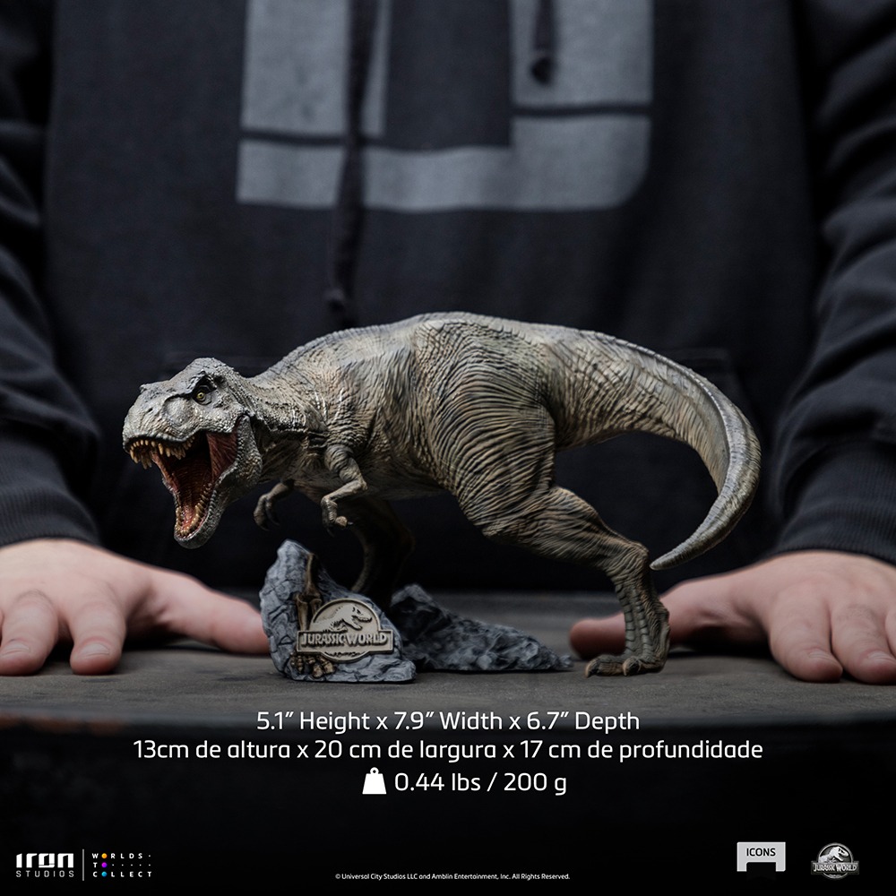 T-Rex and Donald Gennaro 1:10 Statue by Iron Studios