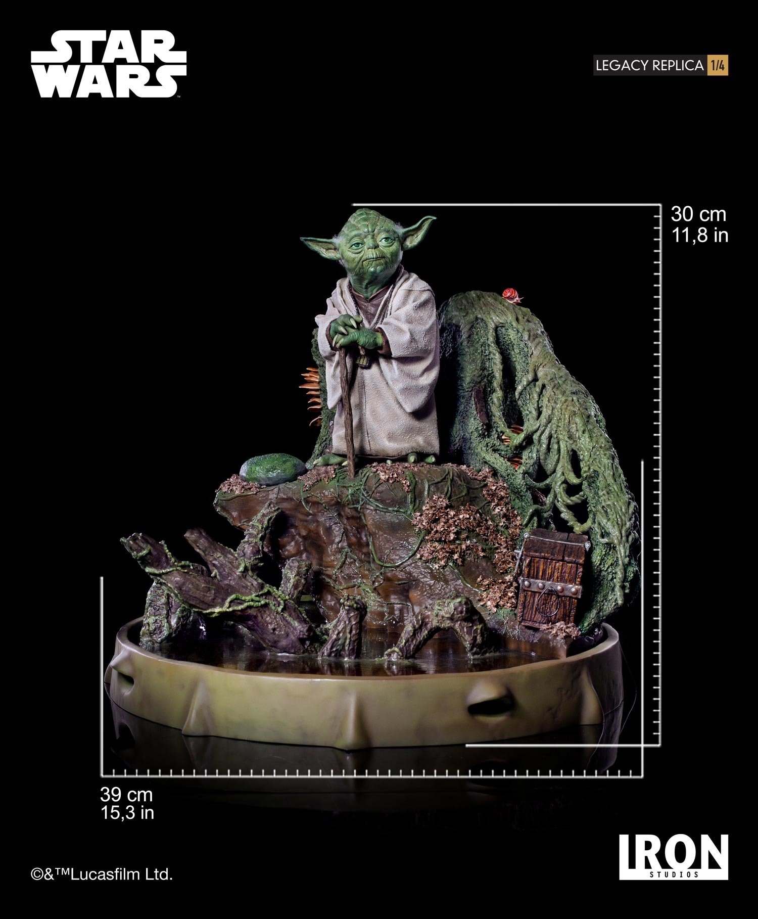 Potentieel verwerken specificatie Statue Yoda - Star Wars - Legacy Replica 1/4 - Iron Studios
